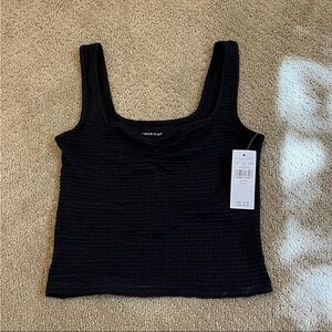 NWT American Eagle cropped black tank xs